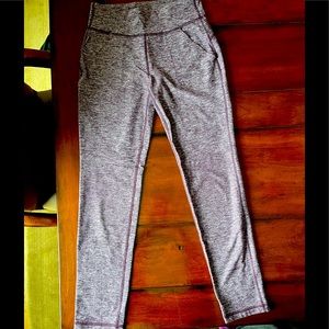 Ivivva Lululemon girls leggings - purple-gray